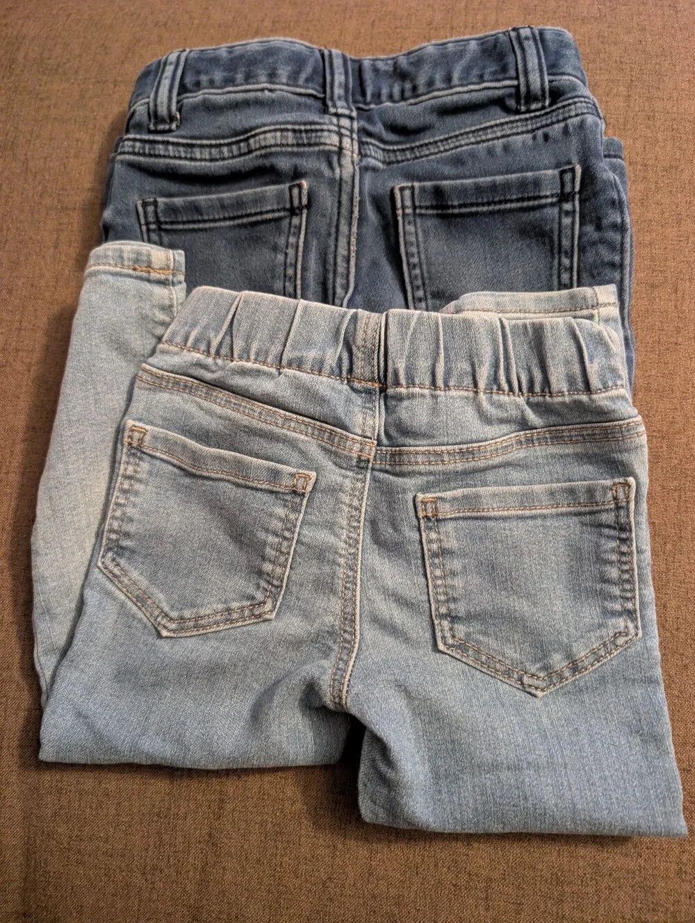 OshKosh B'gosh Two-Pack Toddler Girl Jeans in Light Blue & Dark Blue
